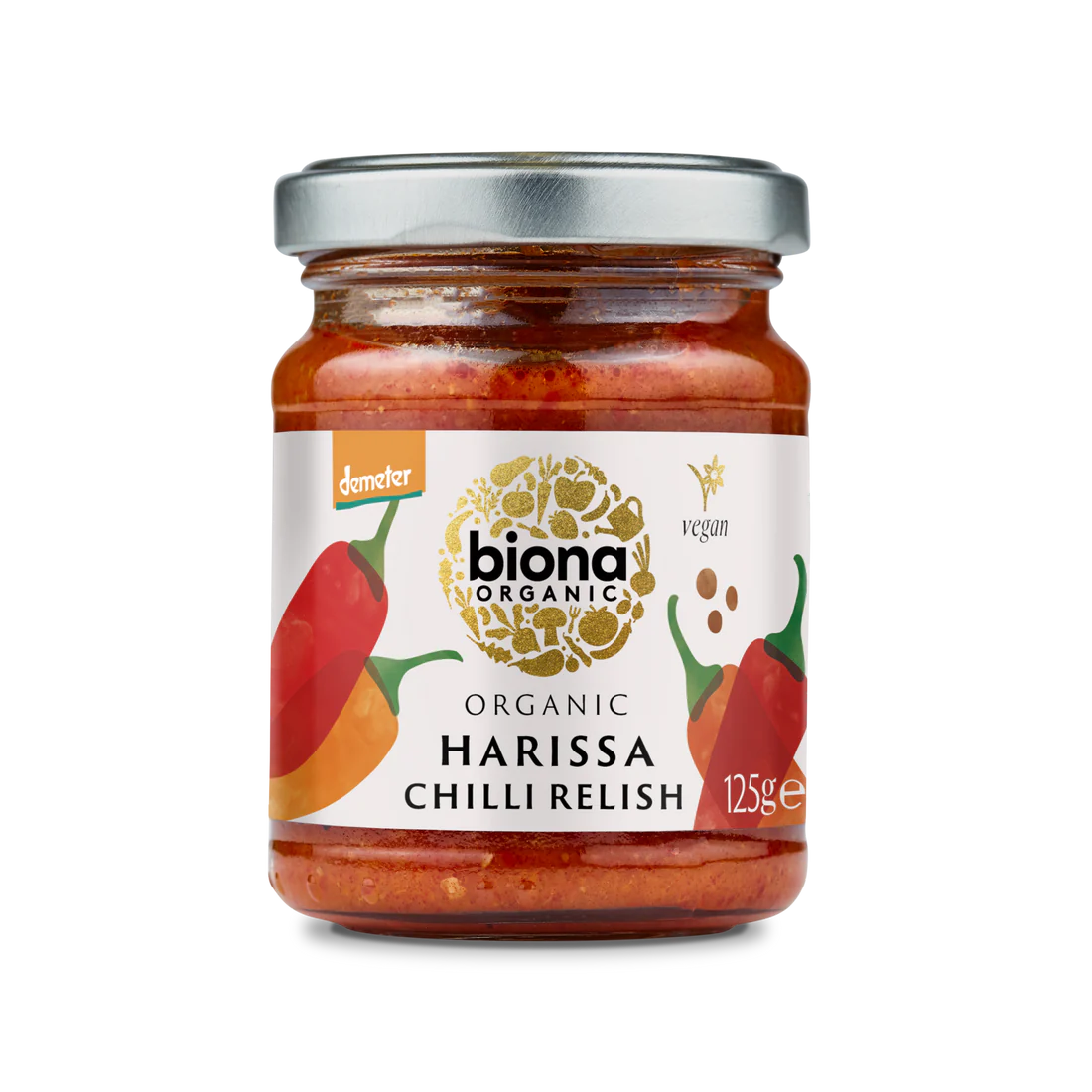 Biona Organic Harissa Chilli Relish 125g