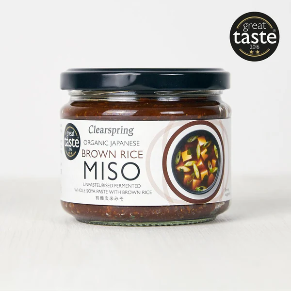 Clearspring Organic Japanese Brown Rice Miso Paste - Unpasteurised 300g