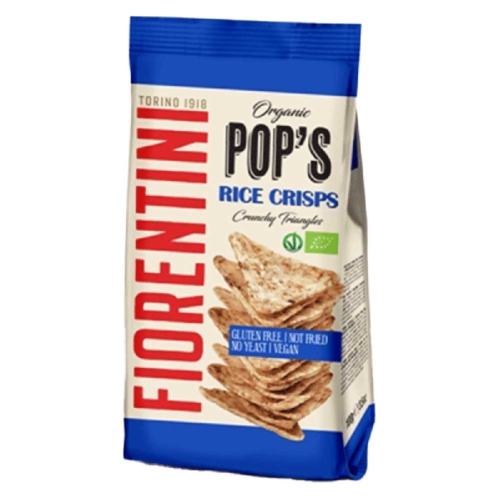 Fiorentini Organic Pops Rice Crisps Crunchy Triangles 80g