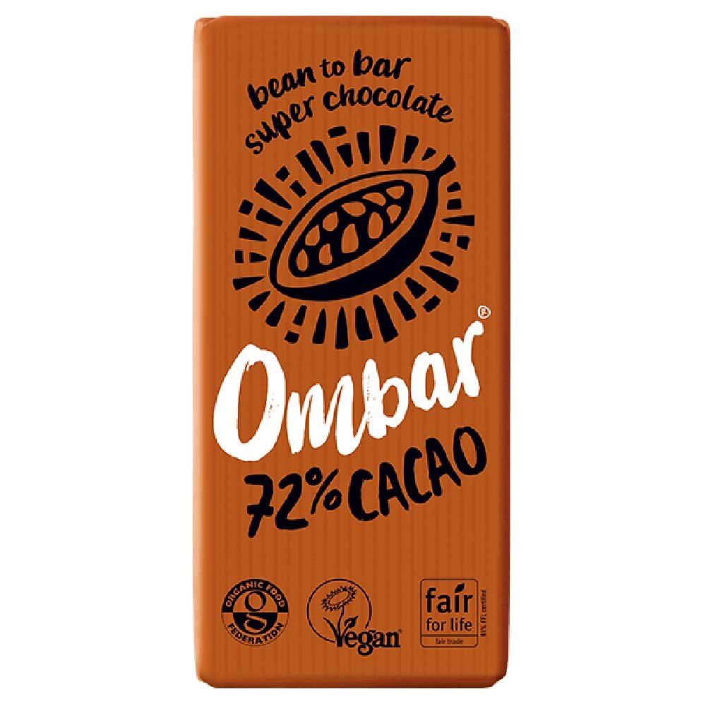 Ombar Organic Dark Chocolate 72% 70g