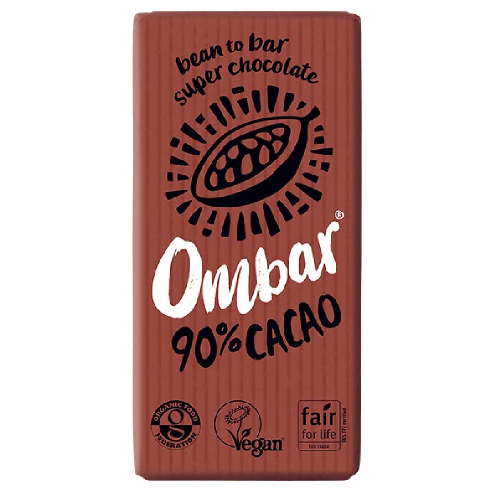 Ombar Organic Dark Chocolate 90% 70g