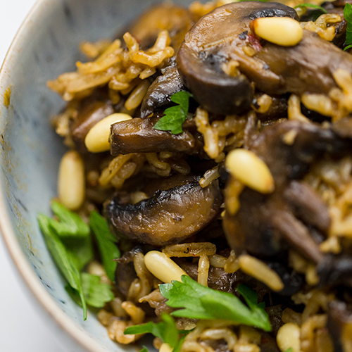 MUSHROOM and HARISSA RICE