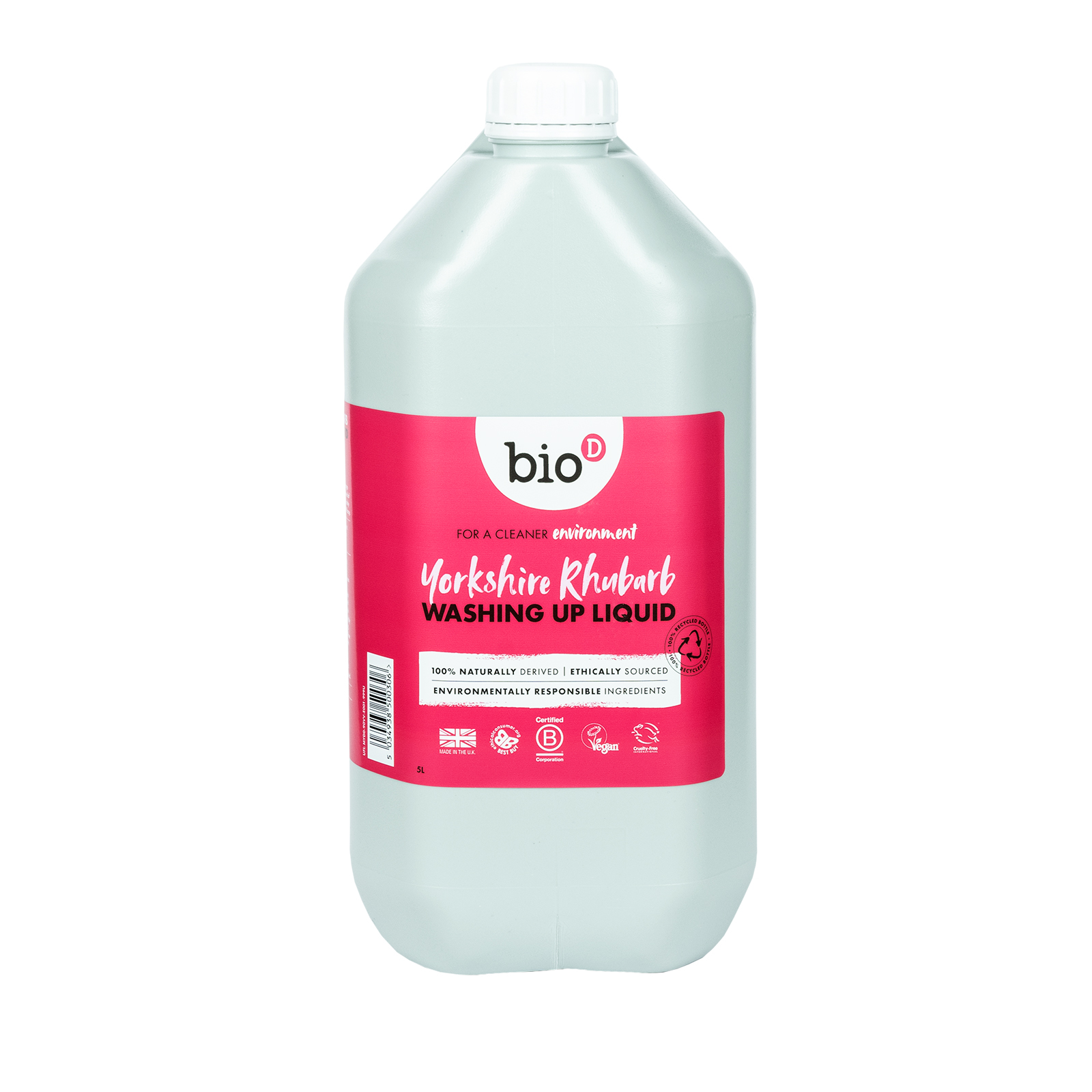 Bio-D Rhubarb Washing Up Liquid 5L