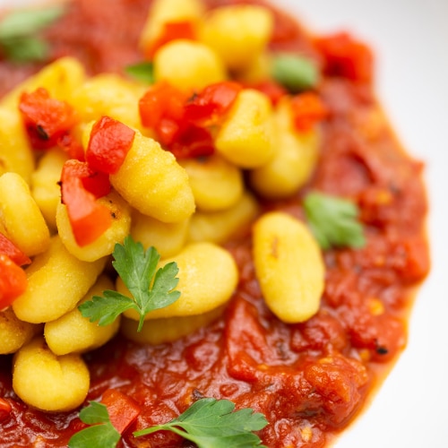 ROASTED RED PEPPER GNOCCHI