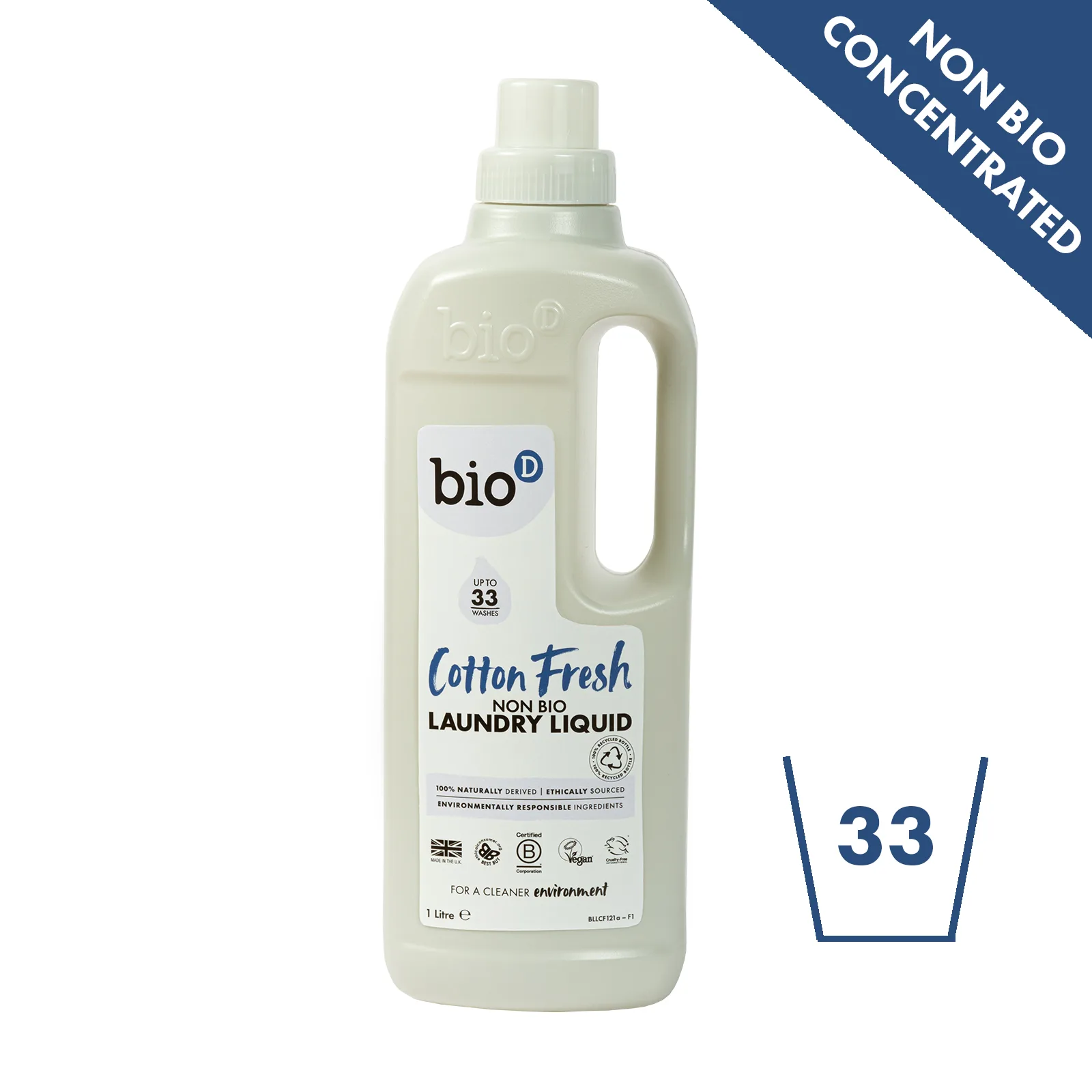 Bio-D Cotton Fresh Laundry Liquid 1l