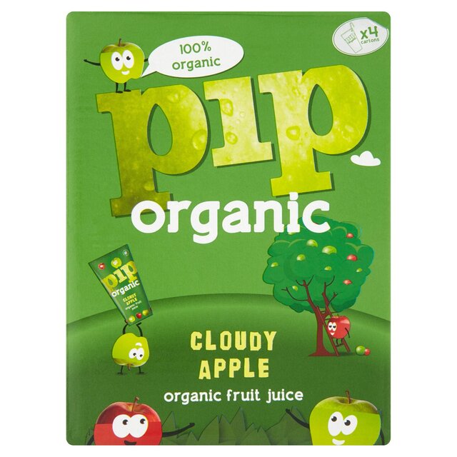 Pip Organic Cloudy Apple Fruit Juice 180ml x 4