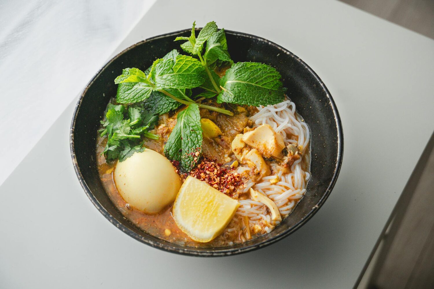Vegan and vegetarian Coconut Laksa