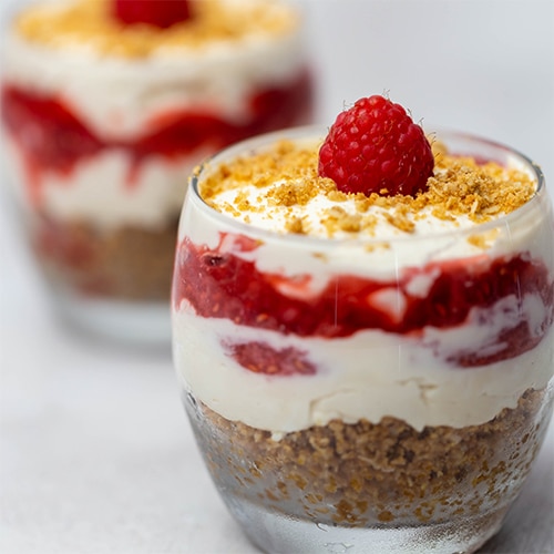 RASPBERRY NO BAKE CHEESECAKE