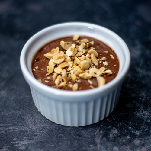 CHOCOLATE and COCONUT MOUSSE WITH ROASTED HAZELNUTS